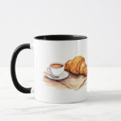 Croissant koffiekopje mok (Links)