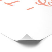 Croissant liefhebbers roze strik esthetisch perfect poster (Hoek)