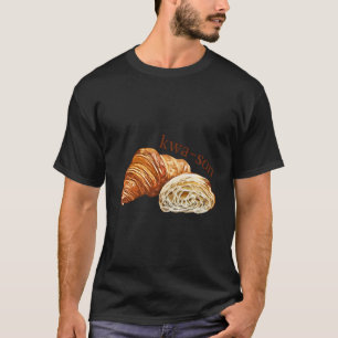 Croissant Lover Kwa-Son Schattige Grappig T-shirt