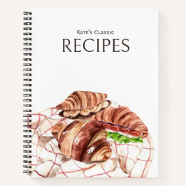 Croissant Lover Recept Journal Notitieboek