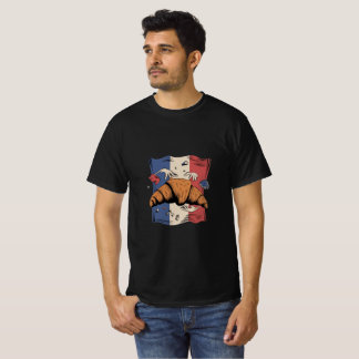 Croissant met handen grappige mannen t-shirt ontwe