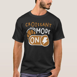 Croissant modus op Frans gebak T-shirt