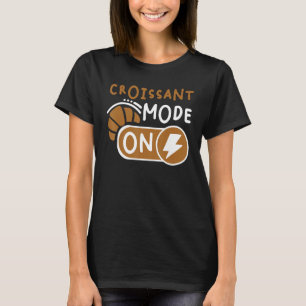 Croissant modus op Frans gebak T-shirt