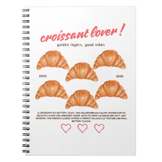 croissant notitieboek (Voorkant)