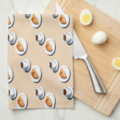 croissant on a plate with a cup of black coffee theedoek (Quarter Fold)