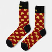 Croissant Pattern Socks Sokken (Links)