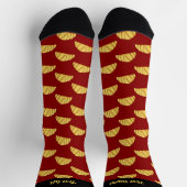 Croissant Pattern Socks Sokken (Top)