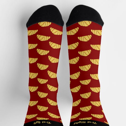 Croissant Pattern Socks Sokken (Top)