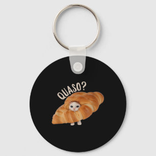 Croissant Quasocat Meme voor vrouwen  Croissan Sleutelhanger