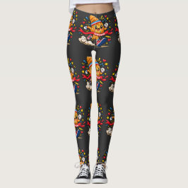 Croissant Ren Cartoon Finishlijn Sprint Leggings