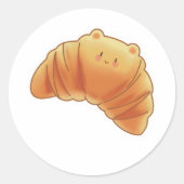 Croissant Ronde Sticker (Voorkant)