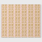 Croissant Roos Waterverf Cadeaupapier (Vlak)