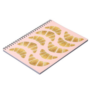 Croissant Roos Waterverf Notitieboek