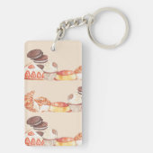 Croissant sleutelhanger (achterkant)