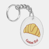 Croissant Sleutelhanger (Voorkant Links)