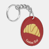 Croissant Sleutelhanger (Voorkant Links)