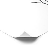 Croissant Snack  Frankrijk Retro Ontbijt Perfect Poster (Hoek)