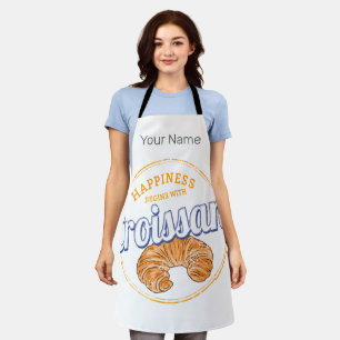 Croissant Snack  Frankrijk Retro Ontbijt Schort