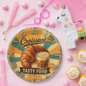 Croissant Time Vintage Kitchen Papieren Bordje (Feest)