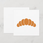 Croissant vlakke kaart (Voorkant / Achterkant)