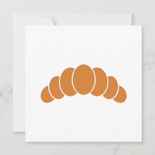 Croissant vlakke kaart (Voorkant)