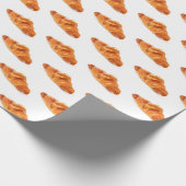 Croissant Wrapping Paper, French Food gift roll Cadeaupapier (Hoek)
