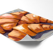 Croissants Fresh Bakery Watercolor Painting Poster (Hoek)