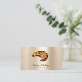 Croissants Home Bakery Rustic Vintage Visitekaartje (Staand voorkant)