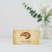 Croissants Home Bakery Rustic Vintage Visitekaartje (Staand voorkant)