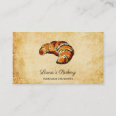 Croissants Home Bakery Rustic Vintage Visitekaartje (Voorkant)