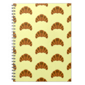Croissants Lovers Light Yellow France French Food Notitieboek (Voorkant)