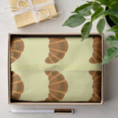 Croissants Lovers Light Yellow France French Food Tissuepapier (Geschenk)