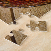 croissants met aardbeien puzzle legpuzzel (Zijkant)