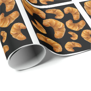 Croissants patroon cadeaupapier