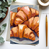 Croissants Verse Bakkerij Schilderij Kaart