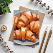Croissants Verse Bakkerij Schilderij Kaart