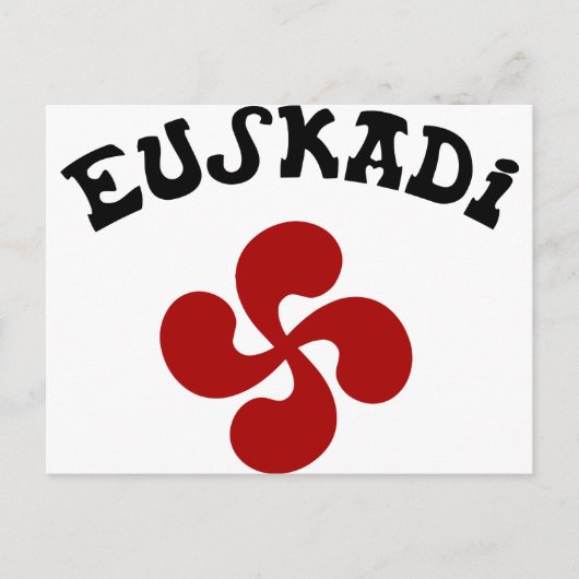 Croix Basque Euskadi Rouge Briefkaart (Voorkant)