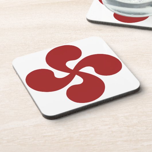 Croix Basque Rouge Lauburu Onderzetter (Linkerzijde)