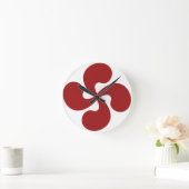 Croix Basque Rouge Lauburu Ronde Klok (Huis)