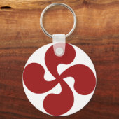 Croix Basque Rouge Lauburu Sleutelhanger (Voorkant)