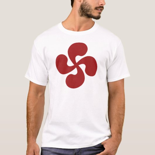 Croix Basque Rouge Lauburu T-shirt (Voorkant)