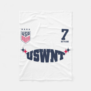 Croix Bethune 20 Wit Uswnt Officieel Gelicentieerd Fleece Deken
