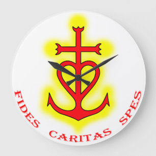 Croix camarguaise (Fides Caritas Spes) Grote Klok