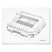 Croke Park Aerial Foto Afdruk (Voorkant)