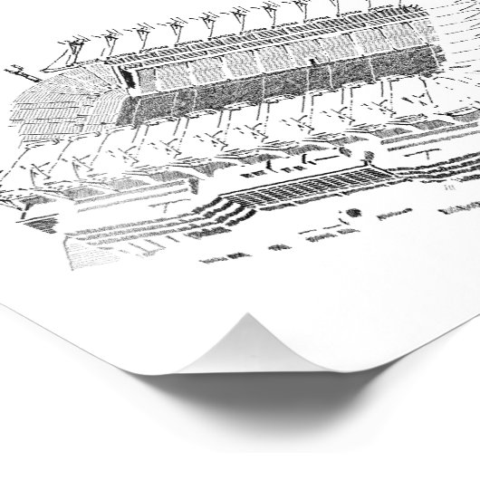 Croke Park Aerial Foto Afdruk (Hoek)