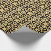 Crokinole, bordspel cadeaupapier (Hoek)