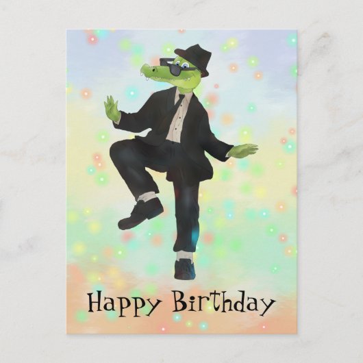 Croko Blues Brothers Postkarte Briefkaart (Voorkant)