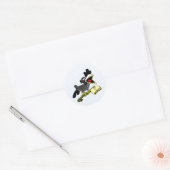 Crolinda Crow Ronde Sticker (Envelop)