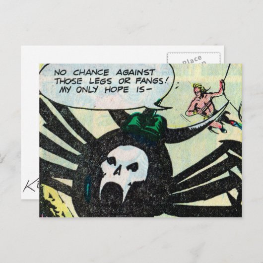 Crom en de Spinnengod van AKKA Briefkaart #3 van 3 (Voorkant / Achterkant)