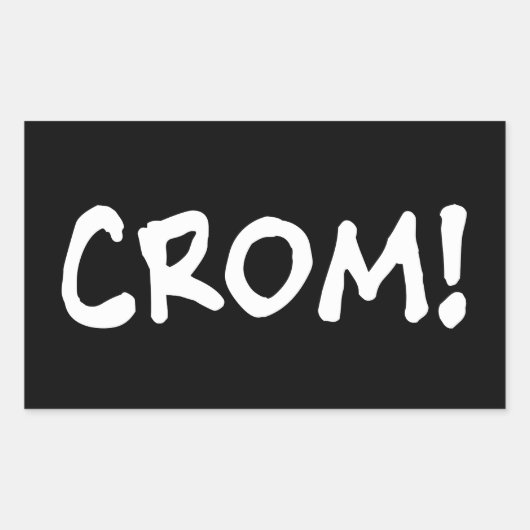 Crom - God van Conan Rechthoekige Sticker (Voorkant)
